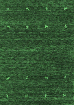 Abstract Emerald Green Contemporary Rug, con916emgrn