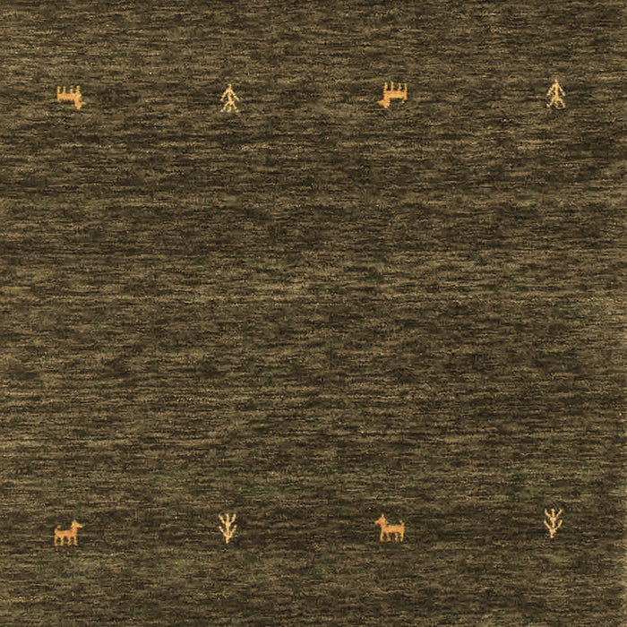 Machine Washable Abstract Brown Contemporary Rug, wshcon916brn