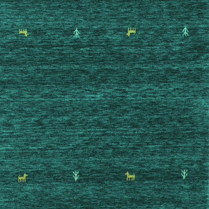 Abstract Turquoise Contemporary Rug, con916turq