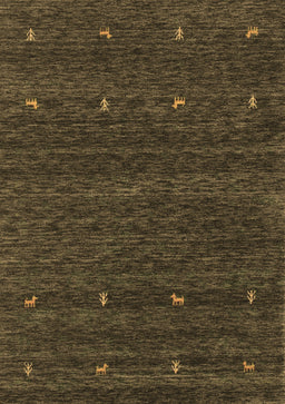 Abstract Brown Contemporary Rug, con916brn