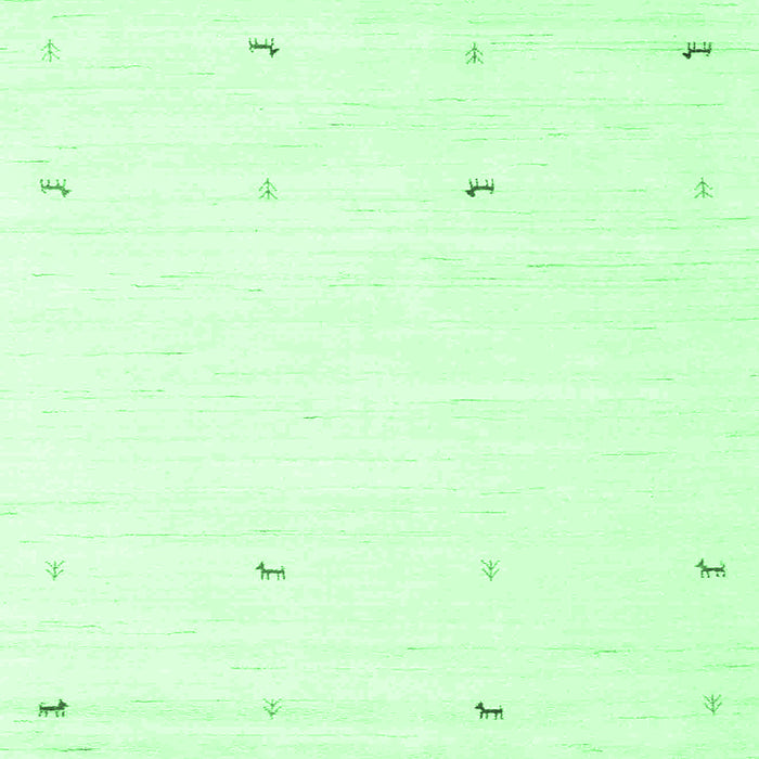 Square Solid Emerald Green Modern Rug, con917emgrn