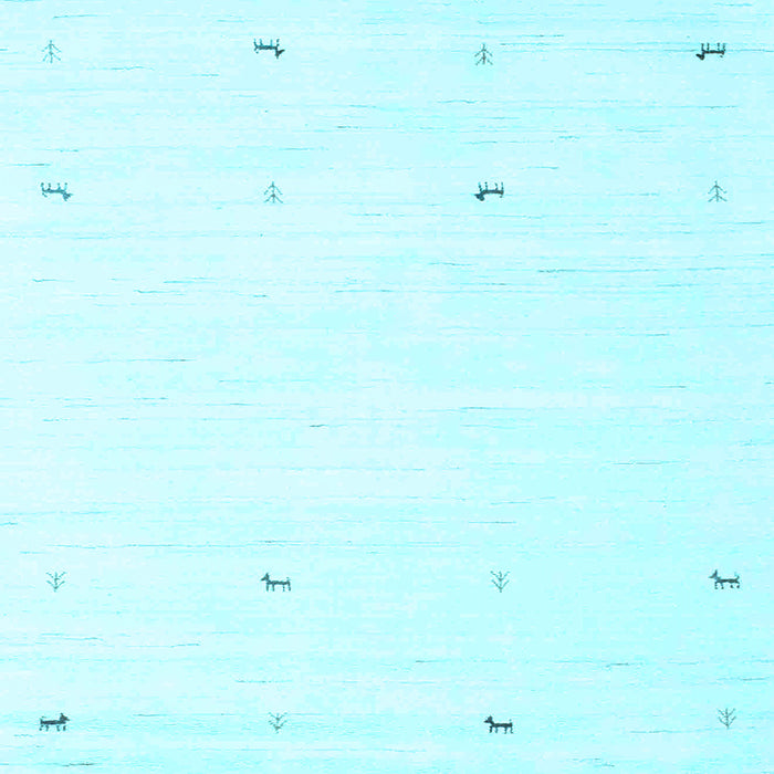 Square Solid Light Blue Modern Rug, con917lblu