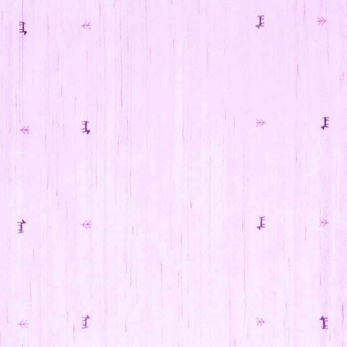 Square Solid Purple Modern Rug, con917pur