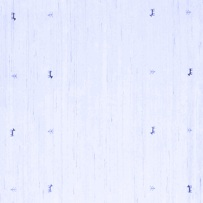 Square Machine Washable Solid Blue Modern Rug, wshcon917blu