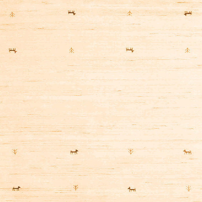 Round Machine Washable Solid Orange Modern Area Rugs, wshcon917org