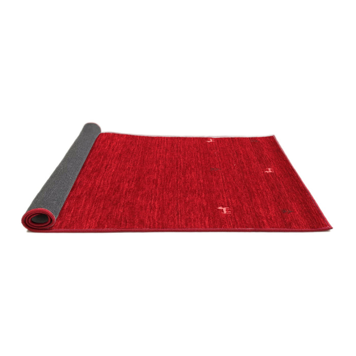 Abstract Red Contemporary Area Rugs