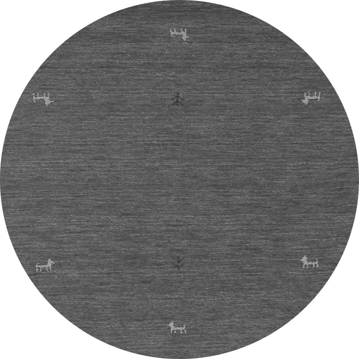 Square Abstract Gray Contemporary Rug, con918gry