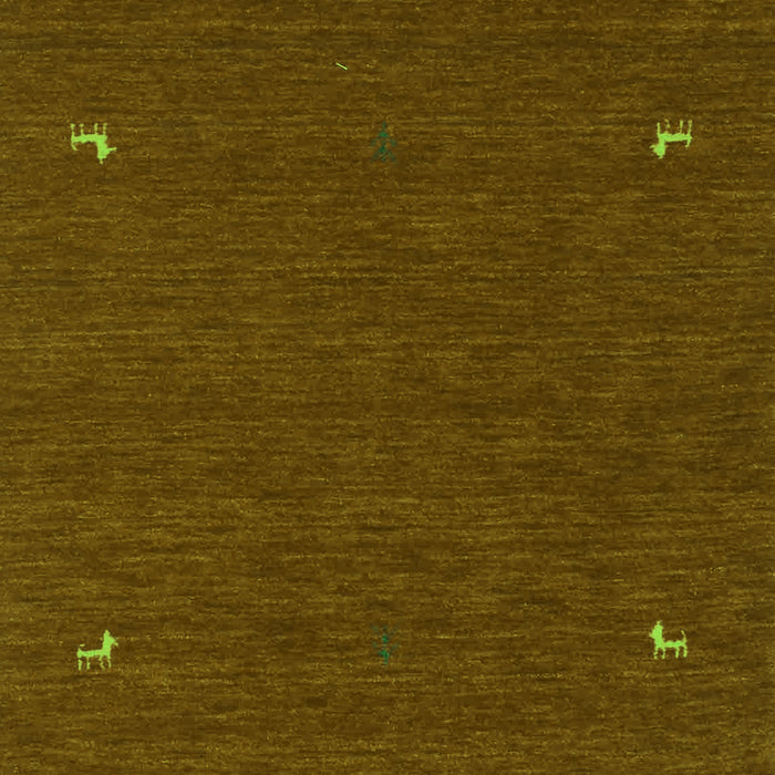 Abstract Green Contemporary Rug, con918grn