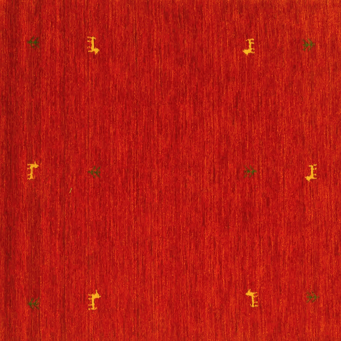 Square Machine Washable Abstract Yellow Contemporary Rug, wshcon918yw