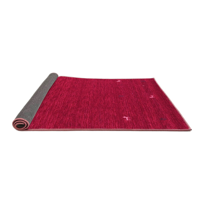 Sideview of Abstract Pink Contemporary Rug, con918pnk