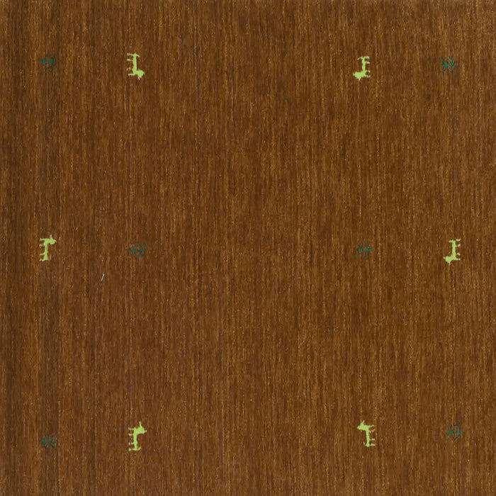 Square Abstract Turquoise Contemporary Rug, con918turq