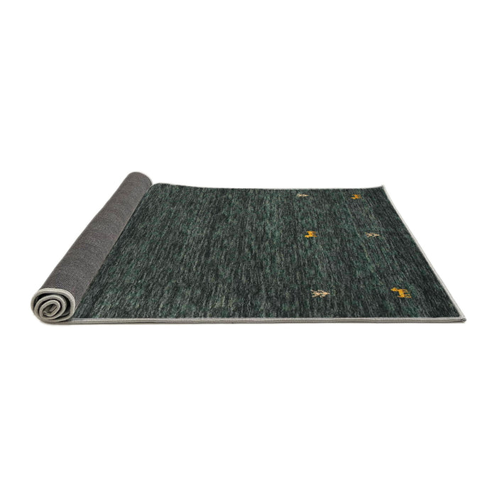 Thickness of Contemporary Gray Modern Rug, con919