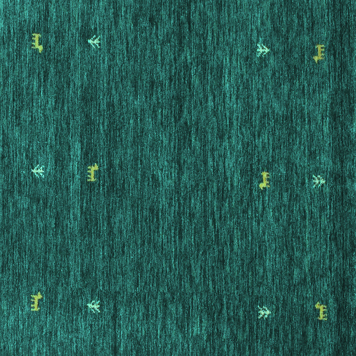 Square Machine Washable Abstract Turquoise Contemporary Area Rugs, wshcon919turq