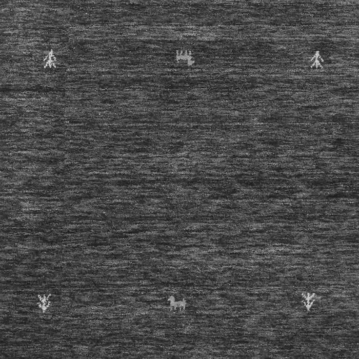 Serging Thickness of Machine Washable Abstract Gray Contemporary Rug, wshcon919gry