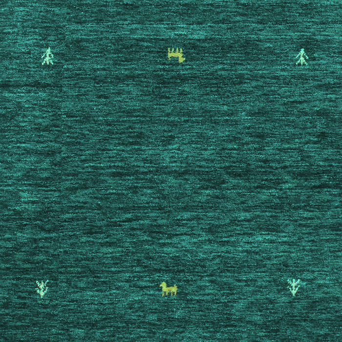 Machine Washable Abstract Turquoise Contemporary Area Rugs, wshcon919turq