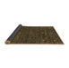 Sideview of Abstract Brown Contemporary Rug, con919brn