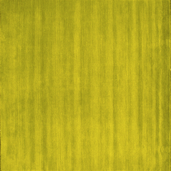 Square Machine Washable Abstract Yellow Contemporary Rug, wshcon91yw