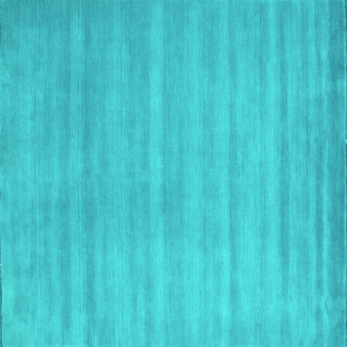 Square Machine Washable Abstract Turquoise Contemporary Area Rugs, wshcon91turq