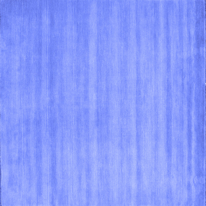 Square Abstract Blue Contemporary Rug, con91blu