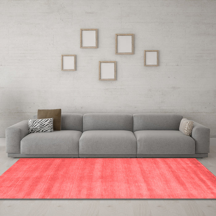 Contemporary Red Washable Rugs