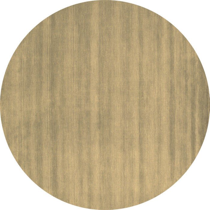 Round Abstract Brown Contemporary Rug, con91brn