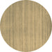 Round Abstract Brown Contemporary Rug, con91brn