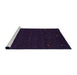 Serging Thickness of Machine Washable Contemporary Deep Purple Rug, wshcon920