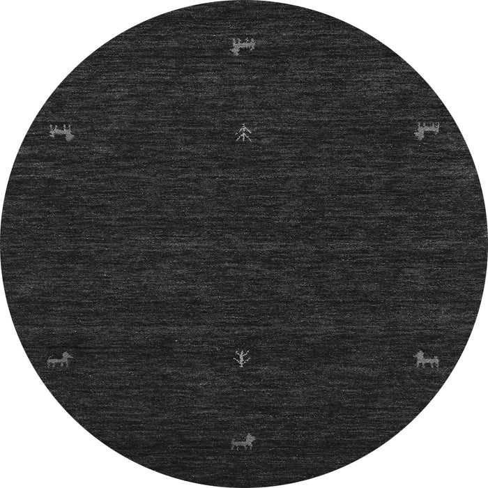 Machine Washable Abstract Gray Contemporary Rug, wshcon920gry