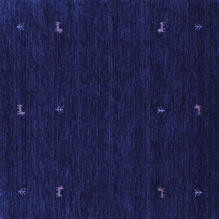 Square Machine Washable Abstract Blue Contemporary Rug, wshcon920blu