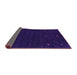 Sideview of Abstract Purple Contemporary Rug, con920pur