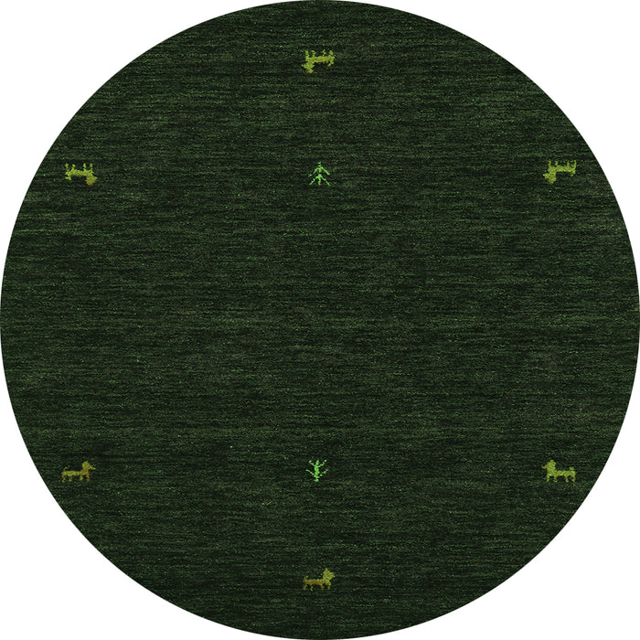 Machine Washable Abstract Green Contemporary Area Rugs, wshcon920grn