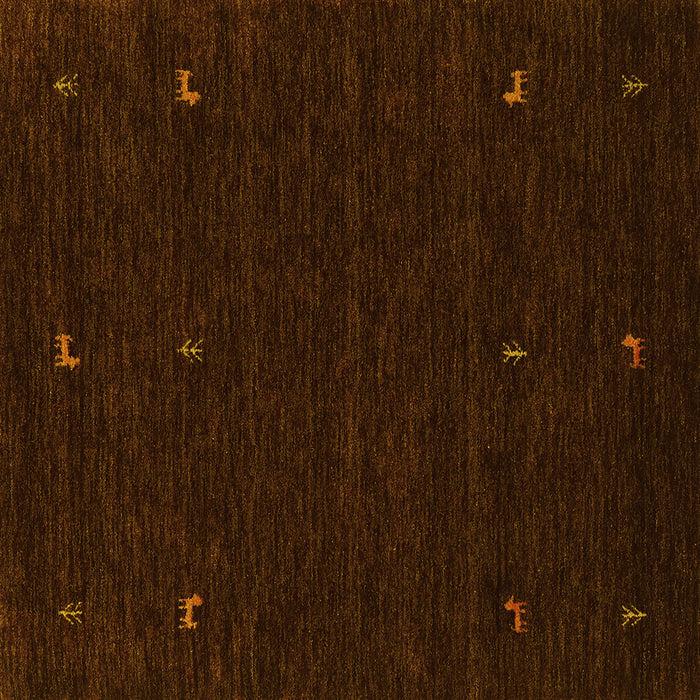 Square Machine Washable Abstract Yellow Contemporary Rug, wshcon920yw