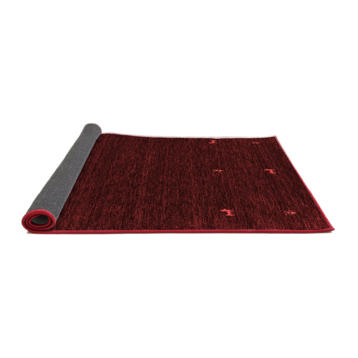 Abstract Red Contemporary Area Rugs
