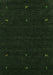 Serging Thickness of Machine Washable Abstract Green Contemporary Area Rugs, wshcon920grn