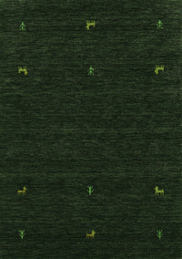 Abstract Green Contemporary Rug, con920grn