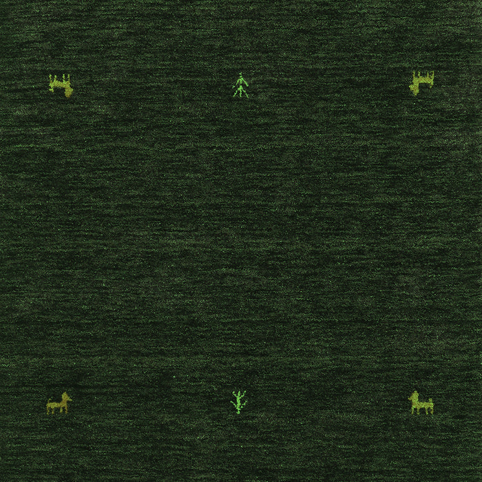 Abstract Green Contemporary Rug, con920grn