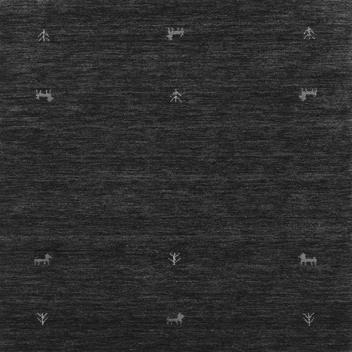 Round Machine Washable Abstract Gray Contemporary Rug, wshcon920gry