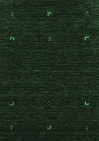 Abstract Emerald Green Contemporary Rug, con920emgrn