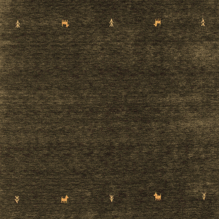 Machine Washable Abstract Brown Contemporary Rug, wshcon921brn