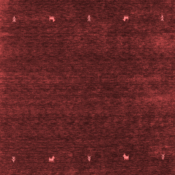 Machine Washable Abstract Red Contemporary Rug, wshcon921red