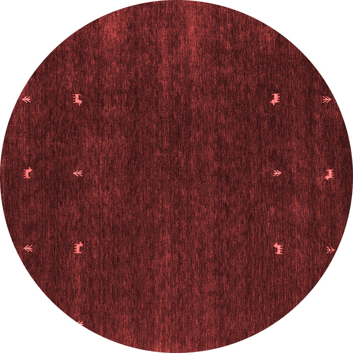 Machine Washable Abstract Red Contemporary Rug, wshcon921red