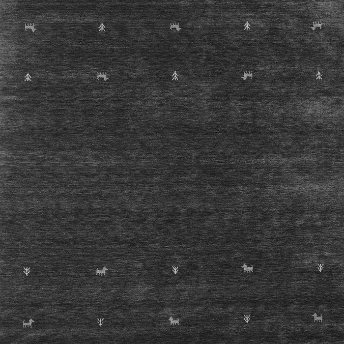 Round Machine Washable Abstract Gray Contemporary Rug, wshcon921gry