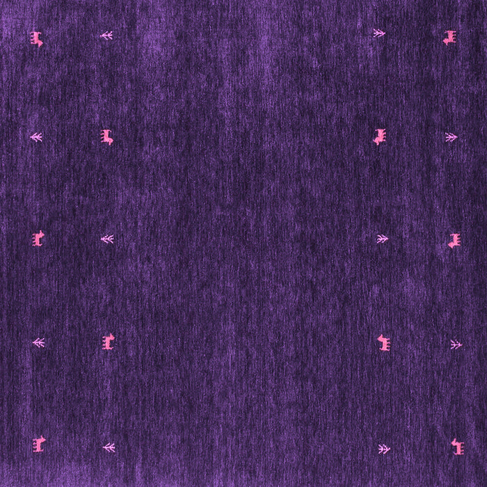 Square Abstract Purple Contemporary Rug, con921pur