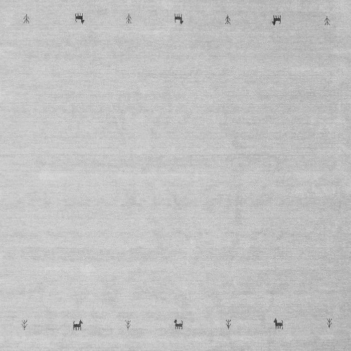 Serging Thickness of Machine Washable Solid Gray Modern Rug, wshcon922gry