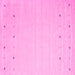 Square Solid Pink Modern Rug, con922pnk