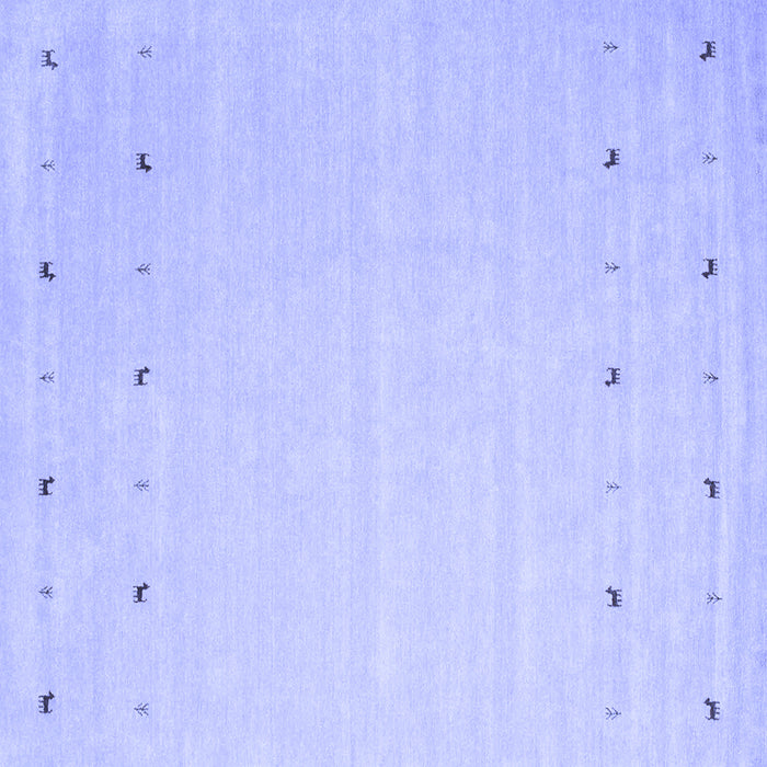 Square Machine Washable Solid Blue Modern Rug, wshcon922blu