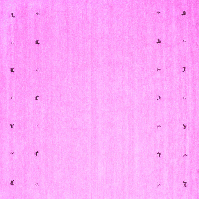 Square Machine Washable Solid Purple Modern Area Rugs, wshcon922pur