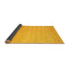 Thickness of Contemporary Deep Yellow Modern Rug, con923