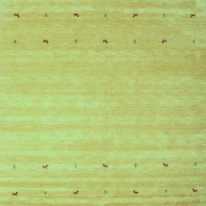 Square Abstract Light Blue Contemporary Rug, con923lblu