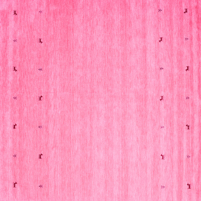 Square Machine Washable Abstract Pink Contemporary Rug, wshcon923pnk